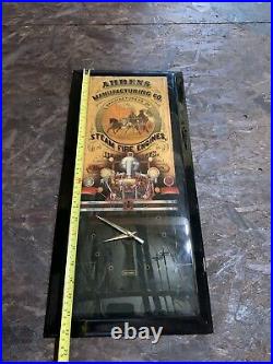 Ahrens Manufacturing Co Steam Fire Engines Hose Parts Clock (matchbox)