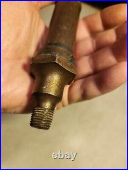 Antique Brass Steam Whistle Small No Name Engine Toy Hit Miss Boiler