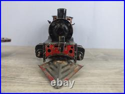 Antique German KBN Prewar Toy Train O Gauge Winding Tinplate Engine/Tender Works