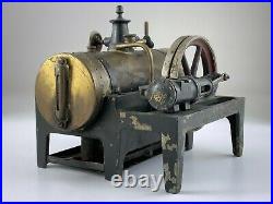 Antique German Steam Engine Bing 70/120 Model Brass Cast Iron Untested U938