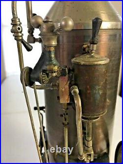 Antique Highly Detailed Working MODEL of VERTICAL STEAM ENGINE