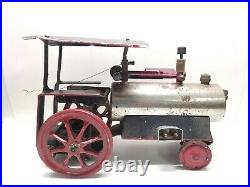 Antique Steam Engine Home Made Folk Art Tractor Locomotive Art 14 Long