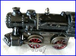 Antique Toy- Ives Cast Iron No. 19 Steam Locomotive & Tender-clockwork Train Set