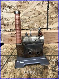 Antique Wilesco Model 6 Toy Model Steam Engine Working Display Hit Miss Engine
