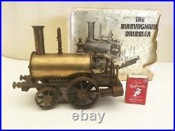 Bassett Lowke Steam Engine, Floor Train, Live Steam Birmingham Dribbler. Boxed
