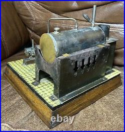 Bing Carette Live Steam Engine Plant Prewar Germany Tin Toy