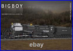 Blocks Building Set MOC Bigboy Steam Train Locomotive Brick Model Toy Kids 59005