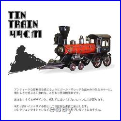 Clock Fashionable Analog Retro Steam Locomotive Tin Toy Antique Am