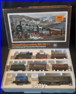 Collectible toy Railway set steam locomotive and wagons Piko HO 187 (103)