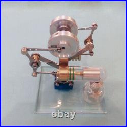 DIY Miniature Balance Stirling Engine Model Steam Science Experiment Toy Gift