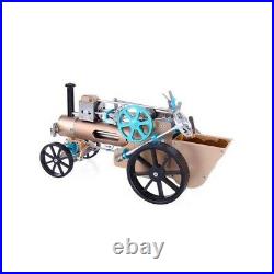 DM34 Steam Car Model Steam Engine Car Kit Unassembled Toy Collection Gift Decor