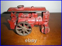 Early Cast Iron Red Hubley / Arcade STEAM ENGINE