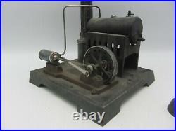 Early German Josef Falk Doll & Co Live Single Piston Steam Engine Model Green
