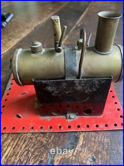 Early & Unusual Mamod Tin Plate Toy Vintage Live Steam Model Reciprocating Engin