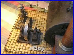 Early c1904 German Bing Vanna Live Steam Engine #13676, 12 w x 13 l x 21 h