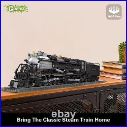 GEVINST Steam Train Building Blocks Set, Model Train Steam Locomotive with Tr