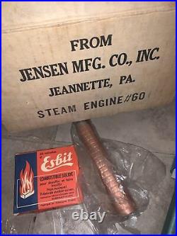 JENSEN 1930's DRY FUEL FIRED STEAM ENGINE STYLE #60, Jeannette, PA