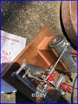 Jensen steam engine model 25 G toy vintage wood base