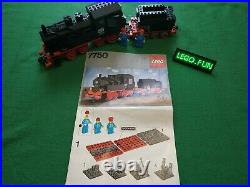 LEGO 12V 7750 Dampflokomotive +BAL Eisenbahn / Steam Engine+Instr Train Vintage