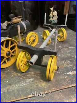 Live Steam Mamod TWK1 Traction Engine And Trailer Kit Built Model Toys