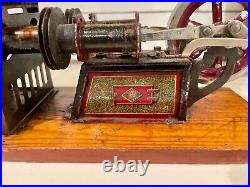 Live steam hot air Engine Bing antique toy model