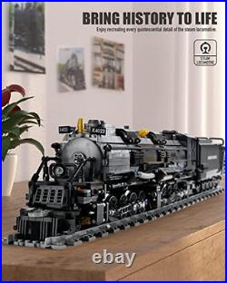 Locomotive Steam Train Building Set 1,600+ Pieces Massive Build Collectible