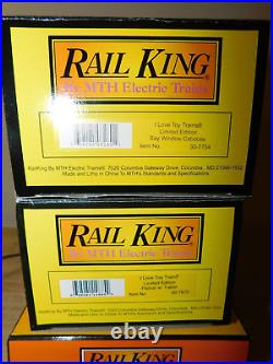 MTH Rail King O Scale I Love Toy Trains Dockside Steam Engine, Flat Caboose 3/63