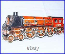 Memo France 27cm SNCF Pacific 602 STEAM LOCOMOTIVE Tin Wind-Up Toy Train NM`48