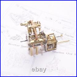 Mini V4 Steam Engine Model with Reverse Gearbox Adult Toy Gift (Without Boiler)