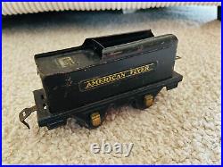 Old Vtg #3192 AMERICAN FLYER LINES Steam Locomotive Toy Train Black