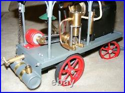 Portable DC Electric Generator with Steam Engine