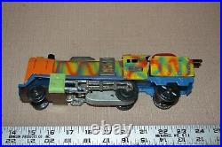 Postwar Toy Train Military Model Army O Gauge Size Marx Style Locomotive