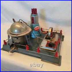 RARE VINTAGE 1950s MARX LINEMAR ATOMIC REACTOR STEAM ENGINE 4 parts/repair Nice