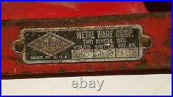 RARE Vintage Empire Metal Ware Corp Electric Vertical Steam Engine B31 1930s