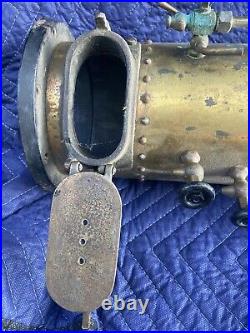 Rare Vertical Cylinder Brass Boiler / For Toy Steam Engine