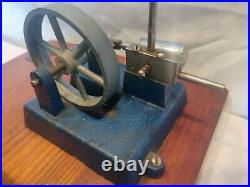 Rare vintage1940s Jensen #5 wooden base Electric Steam Engine, Working. WOW