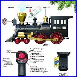 Remote Control Train Set for Boys Girls Kids Electric Steam Locomotive, Cargo