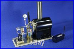 SAITO Steam Engine & Boiler OE-1 & OB-1 Set With Display Stand New from Japan