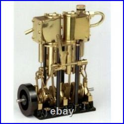 SAITO Steam Engine T2DR-L for Model Ship Two-cylinder, Long stroke New fro Japan