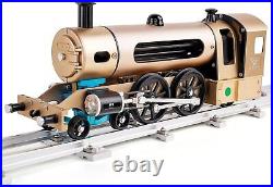 TECHING Steam locomotive engine model Full metal steam locomotive with path Supp