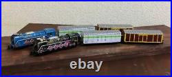 Tin Toy train Steam locomotive 2 Types Set Ichiko Japan Showa Vintage Toy G12916
