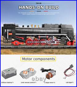 Train Building Kits Technical RC Electric Railway Track Steam Locomotive Train