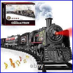 Train Set For Boys Metal Alloy Electric Trains Model With Steam Locomotive New