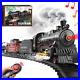 Train Set for Boys Remote Control Train Toys WithSteam Locomotive, Cargo Cars &