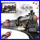 Train Set for Boys Remote Control Train Toys withSteam Locomotive, Cargo Cars