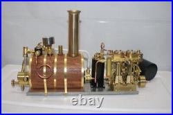 Two-cylinder steam engine Live Steam with Boiler Live Steam model