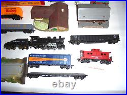 Tyco And American Flyer Ho Toy Train Lot Vintage Engines, Cars, Accessories