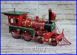 VINTAGE EUROPEAN FINERY TOY TRAINS STEAM ENGINE amp CARRIAGE XMAS GIFT DECOR