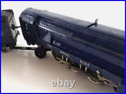 Vintage American Flyer Royal Blue 350 Train Locomotive Engine & Tender Car Metal