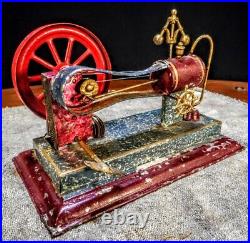 Vintage Antique Early Old Toy Steam Gas Engine wind up model hit miss tin motor